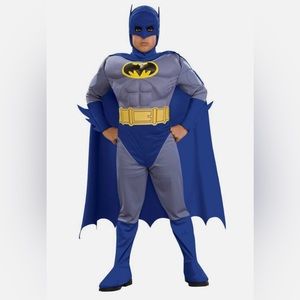 Rubie’s no. 883482 Toddler USA size 2-4 Batman blue and yellow with muscle chest
